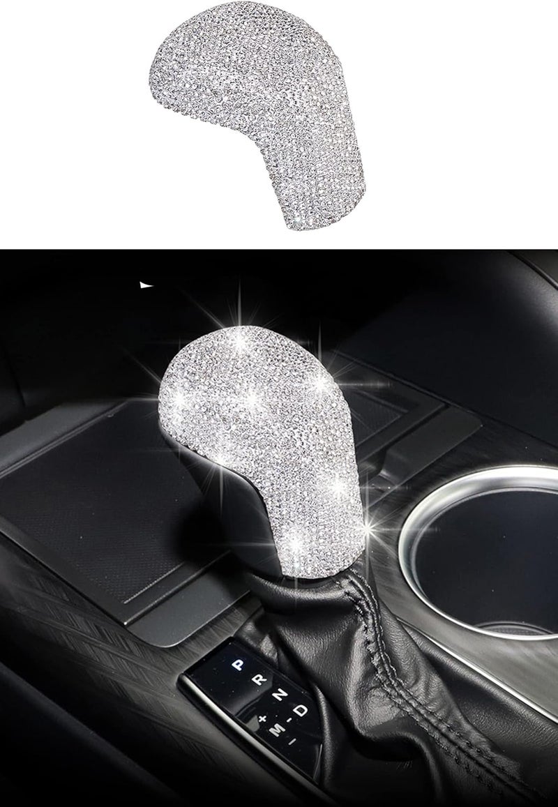 CONGCONG Bling Crystal Gear Shift Cover for Toyota Camry 2018-2023 & Carola 2020-2023 - Image 1