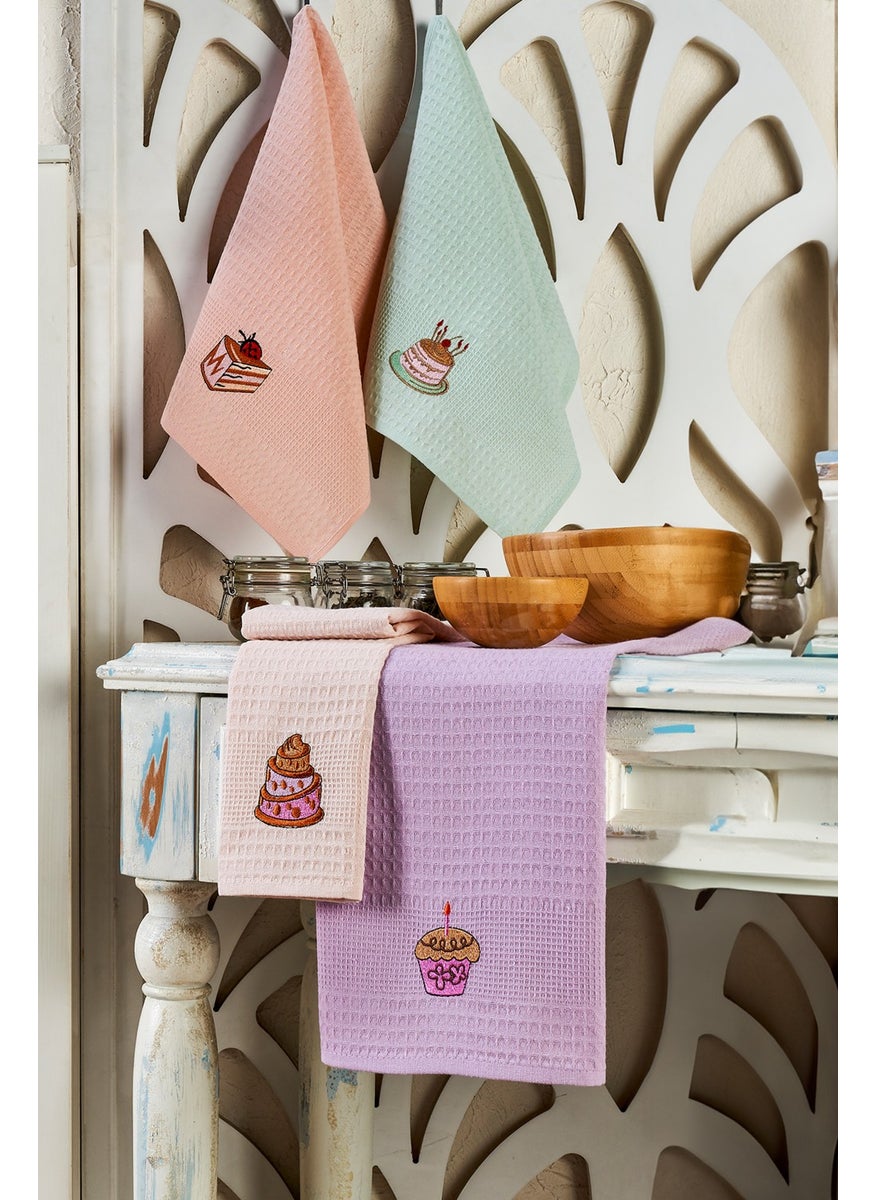 Eponj Home 6 Pieces Drying Napkin Embroidered 40X60 Cake  - Image 2