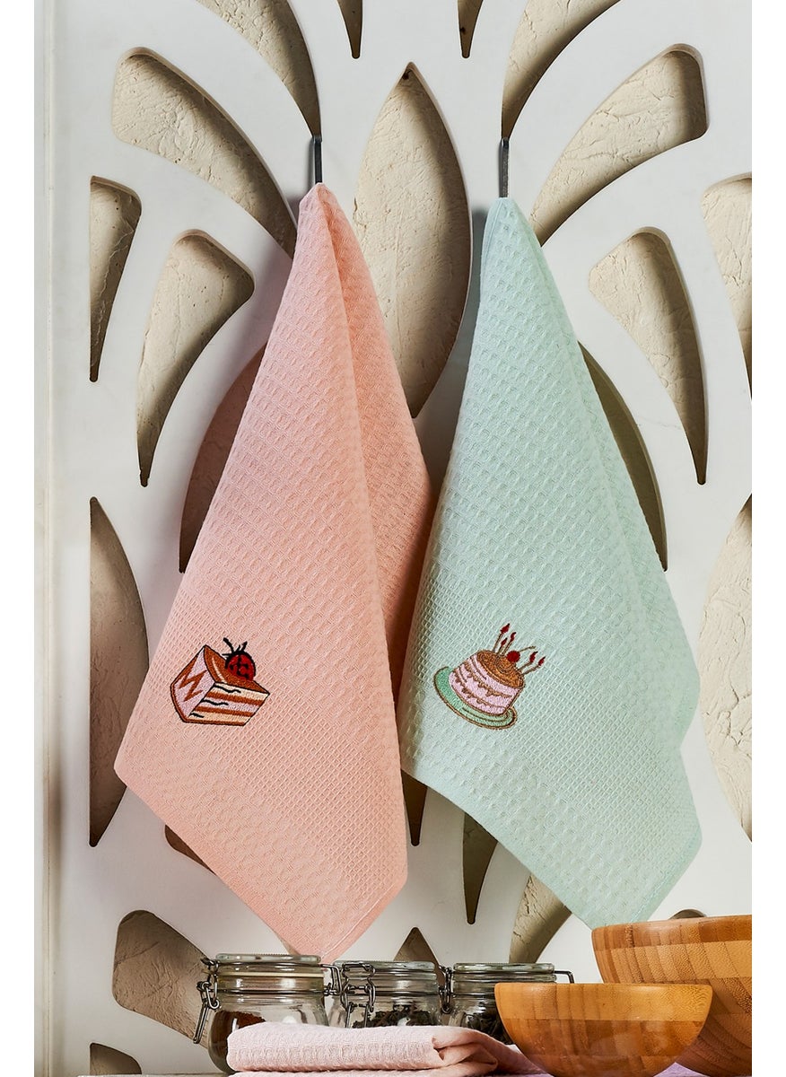 Eponj Home 6 Pieces Drying Napkin Embroidered 40X60 Cake  - Image 5