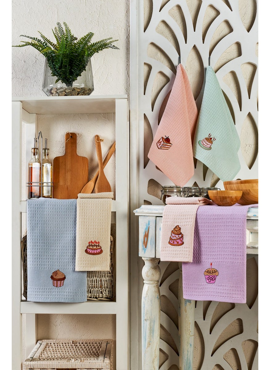 Eponj Home 6 Pieces Drying Napkin Embroidered 40X60 Cake  - Image 1