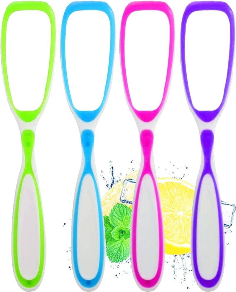 Styllent 4PCS Tongue Scraper, Preminum Tongue Cleaner, Oral Health Tools - Image 1