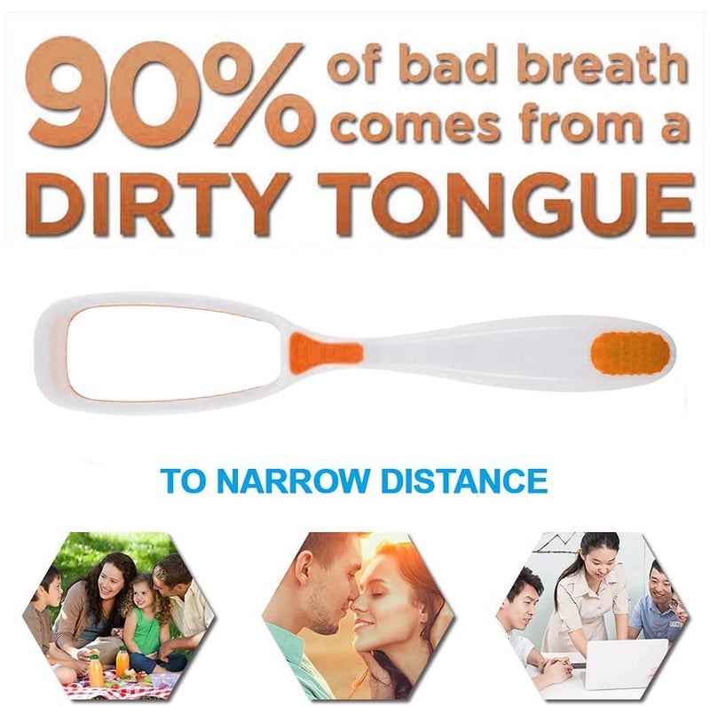 Styllent 4PCS Tongue Scraper, Preminum Tongue Cleaner, Oral Health Tools - Image 3