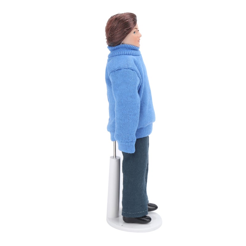 1:12 Dollhouse Figures - Poseable Limbs & Bendable Joints Miniature Porcelain People for 1:12 Scale Dollhouse Decoration, DIY Accessory and Gift Collection - Image 4
