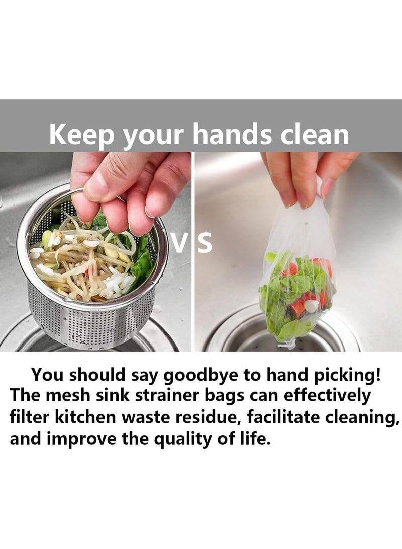 400 pieces disposable kitchen sink strainer bags, mesh bags that fit the sink strainer to collect food scraps in the kitchen - Image 5