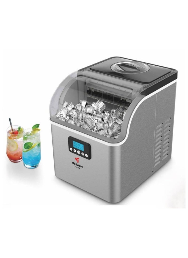 Mebashi MEBASHI 2.5L Ice Maker, 20kg/24hrs Capacity, Small/Large Ice Sizes  - Image 1