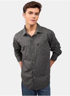 American Eagle AE Printed Slim Fit Everyday Button-Up Shirt  - Image 1