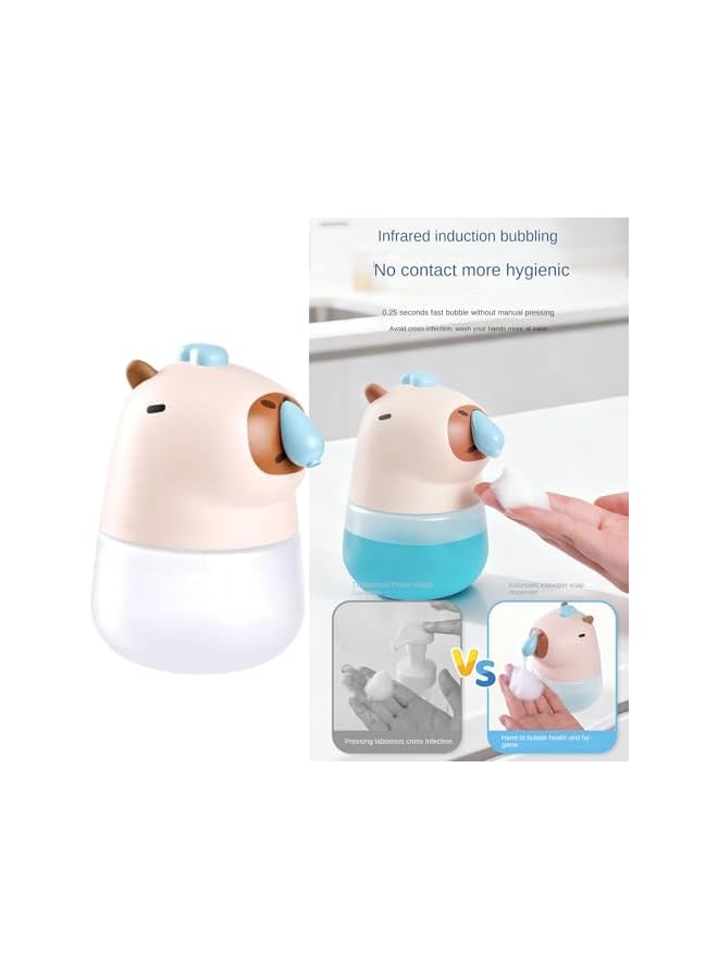 Automatic Foaming Soap Dispenser | Capybara Shape Touchless Waterproof,Liquid Soap Dispenser - for Home Apartment Dormitory Bathroom Kitchen Countertop - Image 4