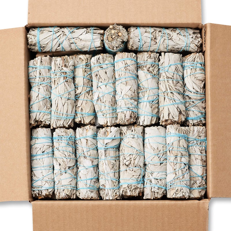 JL Local 40 White Sage Smudge Sticks 4Inch Sustainably Grown Intended for Personal Spiritual Growth Stress Relief  Smudging