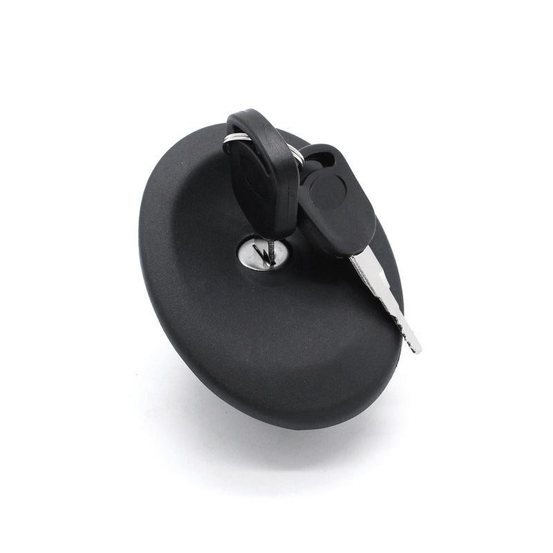 Fuel Cap: Black Reinforced Plastic & Rubber - Tight Seal Lockable Theft Prevention Replacement Cap for Ford Transit MK4 MK5 1991-2000 Vehicle Fuel Tank - Image 2