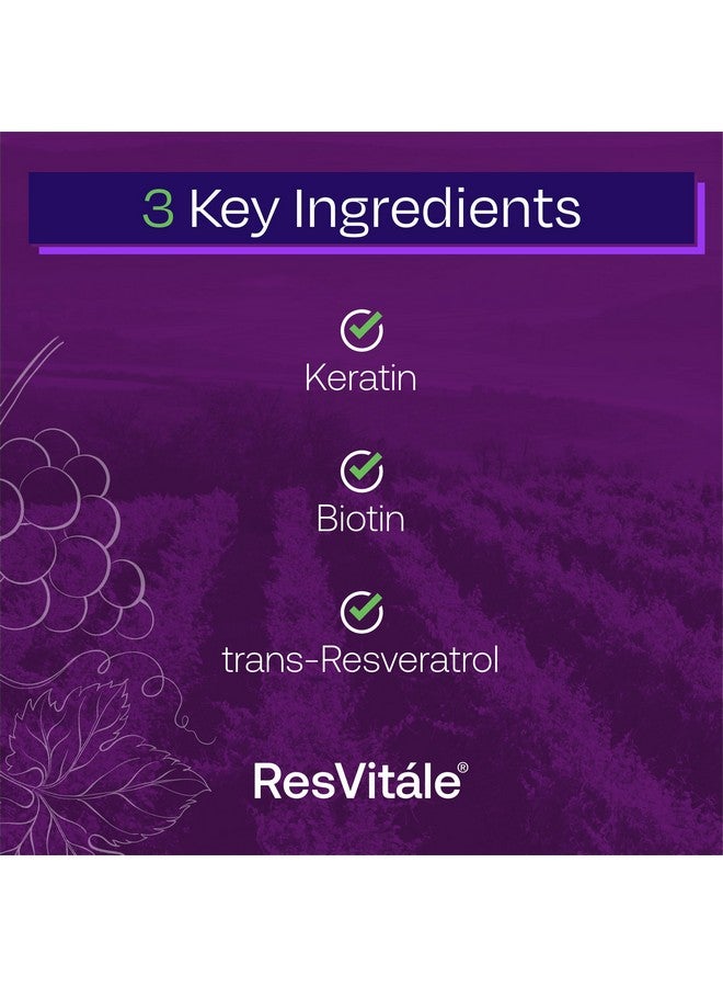 ResVitale Keratin Hair Enhance - Keratin Supplement for Hair Growth - 60 Capsules - Image 3