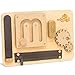deMoca Sensory Busy Board for 1 Year Old Travel Wooden Montessori Busy Board for Toddlers 13 Switch and Fidget Activity Board for Early Motor Skills and Travel Play - Image 2