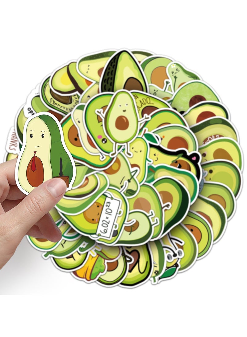 Avocado Plants Stickers for Teens Boy Girls Kids 50 Pcs Cartoon Vinyl Waterproof Stickers for Laptop Computer Phone Tablet Luggage Flasks Water Bottle Bike Scrapbook Trendy Fruit Decals Pack  - Image 5