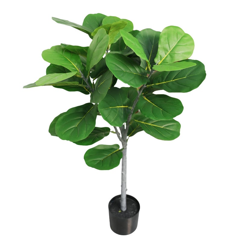 شاربدو النمط الشمالي الاصطناعي الكمان ورقة Fig 110 سم الارتفاع، نبات كبير وعاء، غرفة المعيشة الديكور الداخلي - Image 1