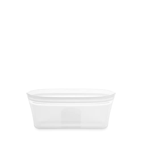 Zip Top Reusable Food Storage Bags | Snack Bag [Frost] | Silicone Meal Prep Container | Microwave, Dishwasher and Freezer Safe | Made in the USA - Image 1