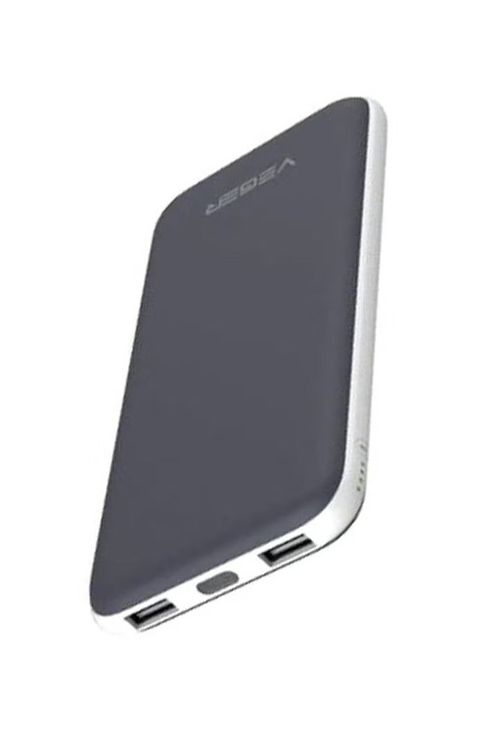 VEGER بنك طاقة محمول VEGER بسعة 25000mAh – شحن سريع 25W، لونين رمادي وأبيض، بطارية خارجية عالية السعة - Image 2