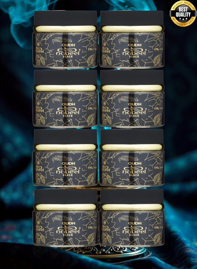 Nabeel 8 Pieces Oudh Nabeel Black 60g - Image 1