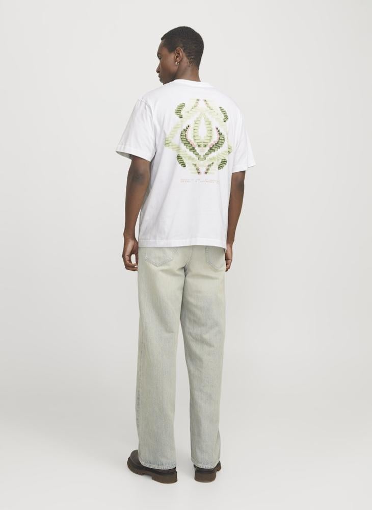 JACK & JONES Jorporto Pattern Crew Neck T-Shirt  - Image 2