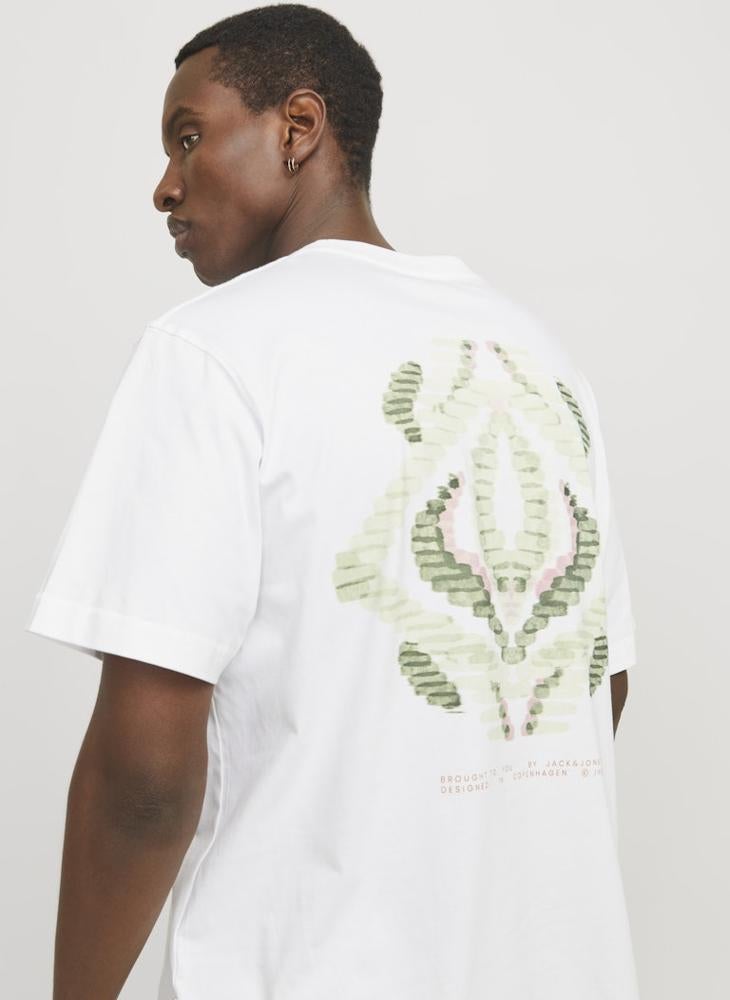 JACK & JONES Jorporto Pattern Crew Neck T-Shirt  - Image 3