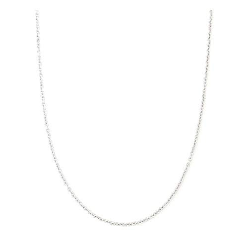 sejin jewelry 2MM Stainless steel chain necklace, Thin cable chain necklace for women men, Silver chains for necklace alone or pendant addition, 16-30 inch Available (30 inch) - Image 1