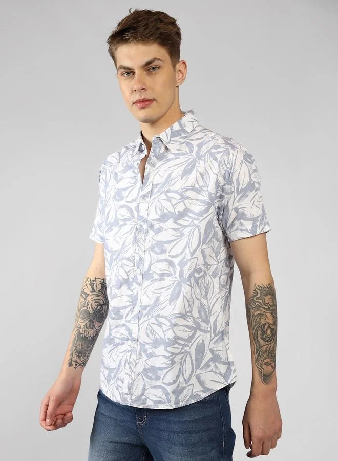 Dennis Lingo Men's Regular Fit Multi-Color Casual Shirt