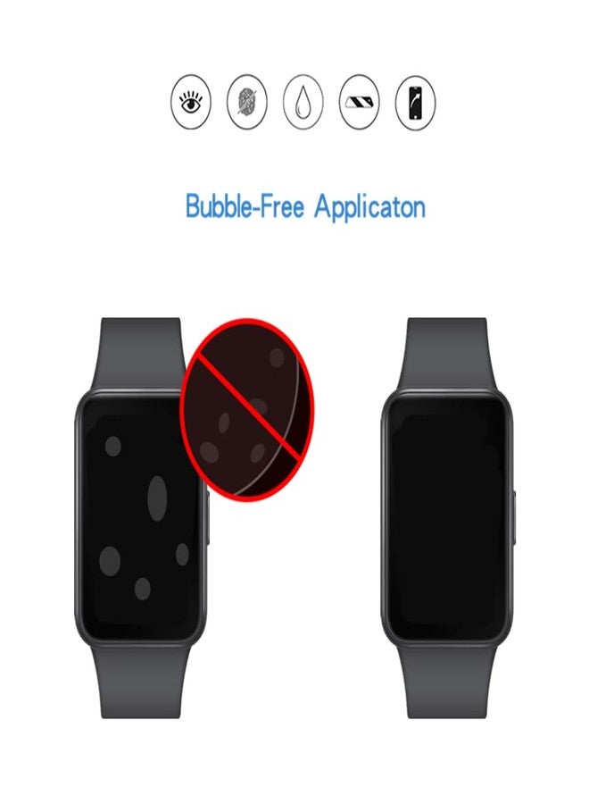 MIHENCE Screen Protector Compatible for Samsung Galaxy FIT 3 Watch, HD Full Coverage TPU Protective Film for Fit 3 Activity Tracker (6PCS), transparent - Image 4