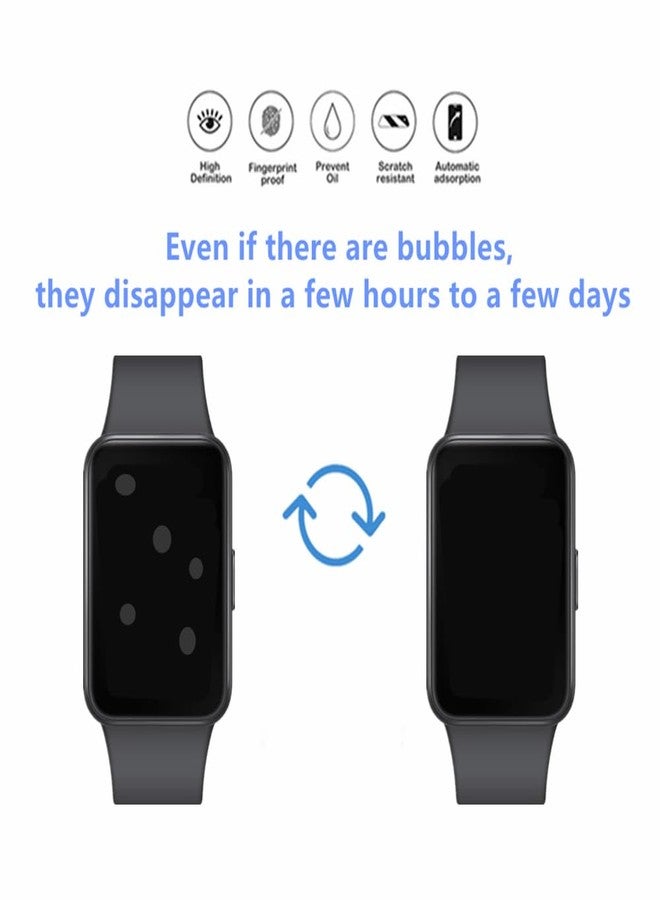 MIHENCE Screen Protector Compatible for Samsung Galaxy FIT 3 Watch, HD Full Coverage TPU Protective Film for Fit 3 Activity Tracker (6PCS), transparent - Image 2