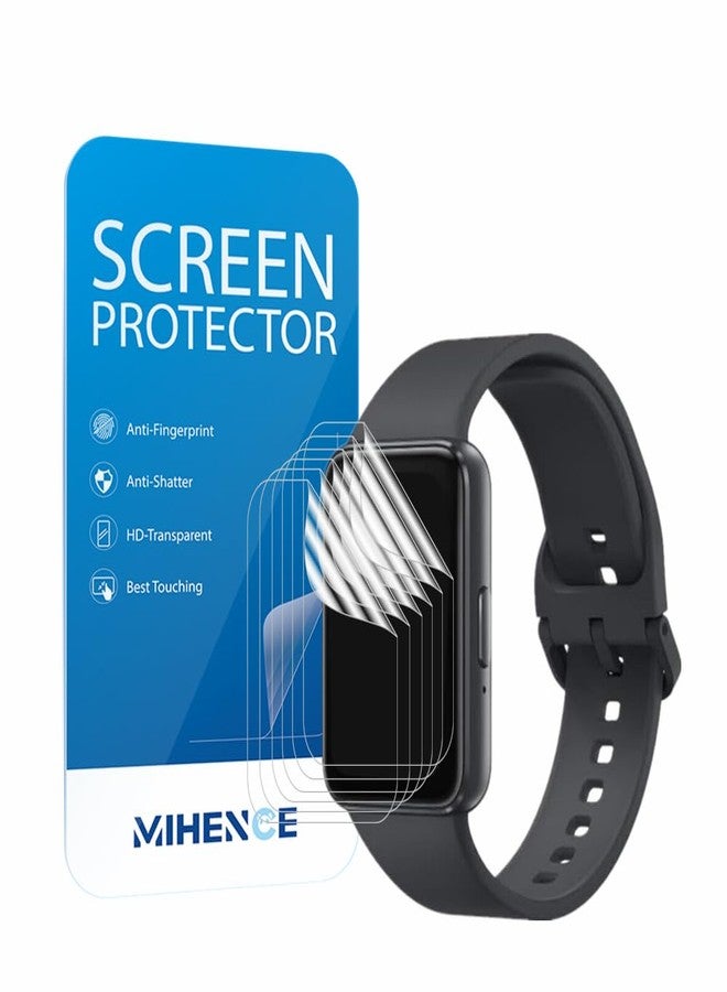 MIHENCE Screen Protector Compatible for Samsung Galaxy FIT 3 Watch, HD Full Coverage TPU Protective Film for Fit 3 Activity Tracker (6PCS), transparent - Image 1