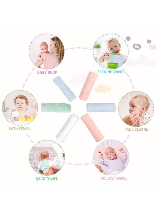 Orighty Burp Cloths, Super Soft & Highly Absorbent Coral Fleece, 20 x 10 Inch Gentle & Large Burp Rugs for Baby Sensitive Skin - Burping Cloths for Newborn Essential, 8 Pack - Image 2