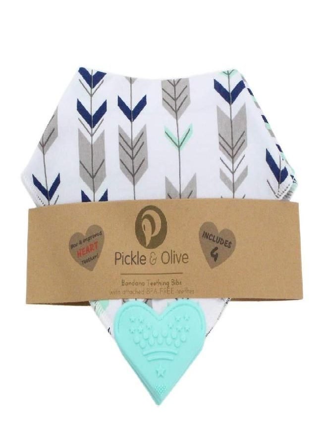 Pickle & Olive Baby Bandana Teething Bibs with Attached Silicone Teether, Set Of 4 - Blue Deer - pzsku/ZCAD1677228F1C922A3A7Z/45/_/1686567840/9fc476ac-da73-4305-ba59-3aa6b5f1c9f0