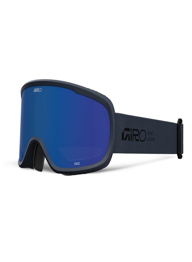 Giro Cruz Asian Fit Ski Goggles - Snowboard Goggles for Men, Women, Youth - Indigo Blue Stacked - Grey Cobalt - Image 1