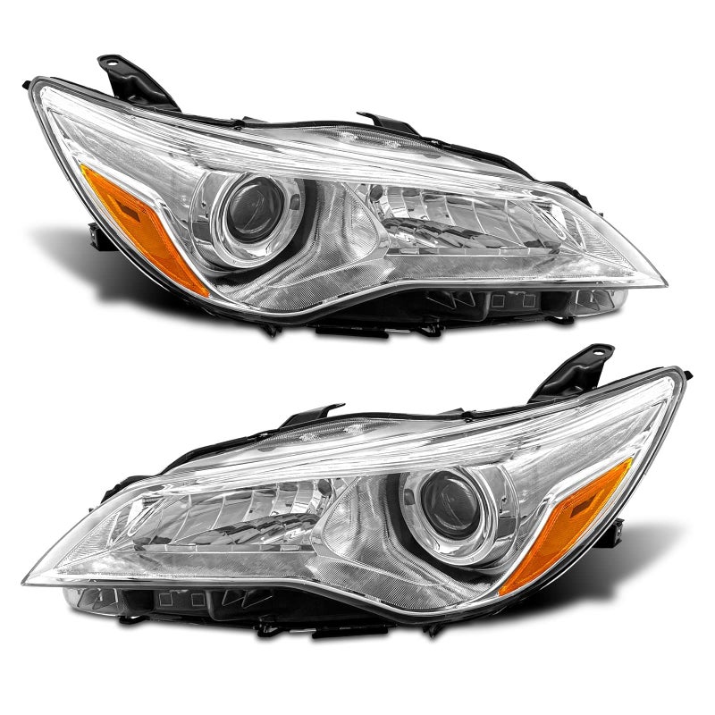 ADCARLIGHTS 2015 2016 2017 Camry Headlight Assembly Headlights for 20152017 Toyota Camry Headlamp Replacement Left and Right Chrome Housing Pair