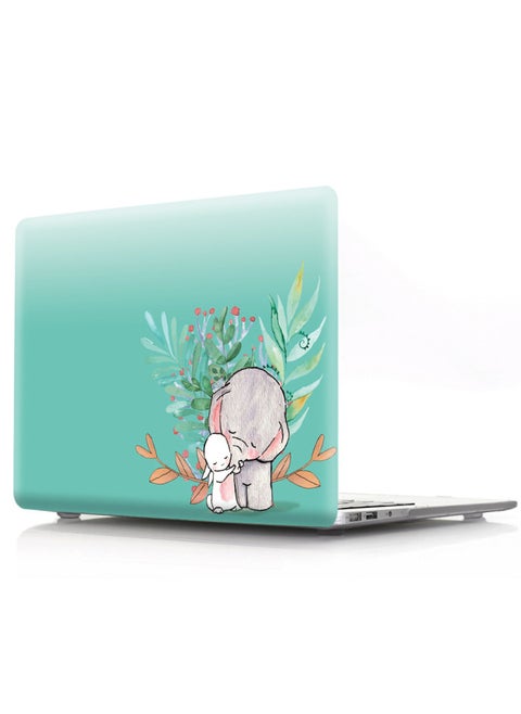For Apple Macbook Notebook Air13 Inch Computer Pro13 Protective Case Pro15 Painted Case-Color:KZ-283 Cute Baby Elephant-Applicable Model:13.3pro With Optical Drive