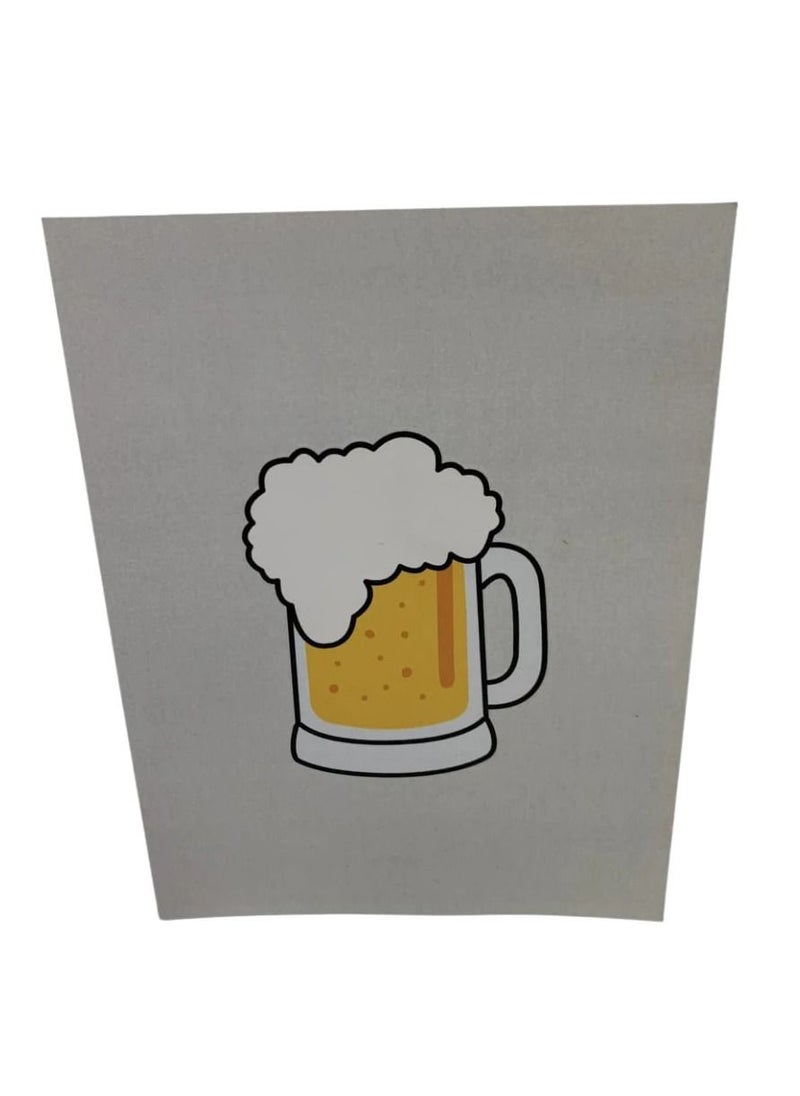 Abra Cards - Beer Glass Pop Up Card - Best Fathers Day Gift - Image 1