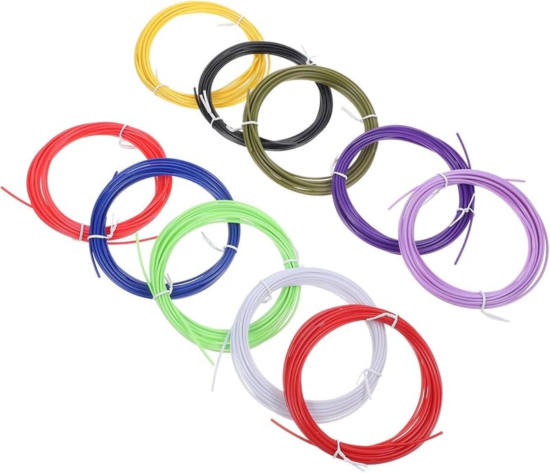 Unomor طابعة ثلاثية الأبعاد منخفضة الحرارة خيوط 10 قطع مواد مرنة قوية ألوان عشوائية - Image 2