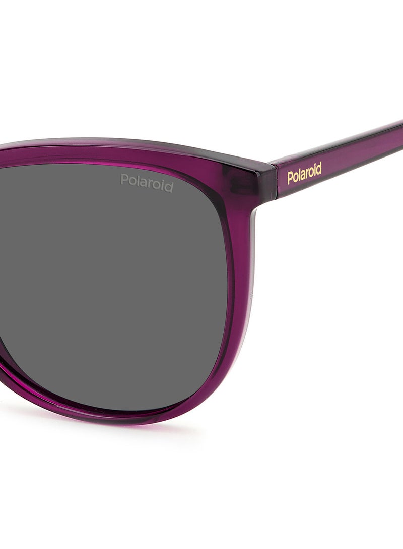 Polaroid نظارة شمسية للنساء بإطار عين القطة للحماية من الأشعة فوق البنفسجية - Pld 4138/S Violet 55 - مقاس العدسة: 55 ملم - Image 5