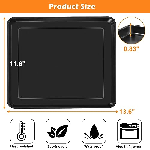 GWY Air Fryer Grill Pan for Ninja Foodi DT251 DT201 DT200 Digital Air Fryer Countertop Oven, 13.6 * 11.6'' Air Fryer Grill Plate Crisper Plate Rack Accessories Replacement Parts Tray,Dishwasher Safe - Image 2