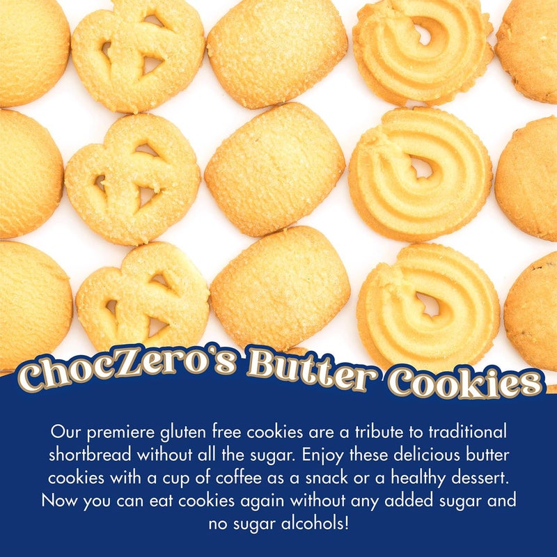 ChocZero Keto Butter Cookies - Sugar Free Danish Shortbread - Gluten Free, Low Carb - 8 oz - Image 3