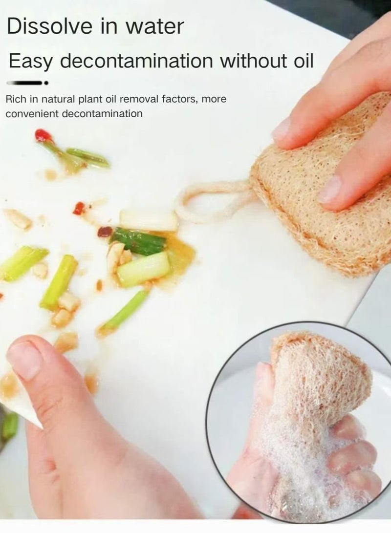 Natural loofah dishcloth - Image 1