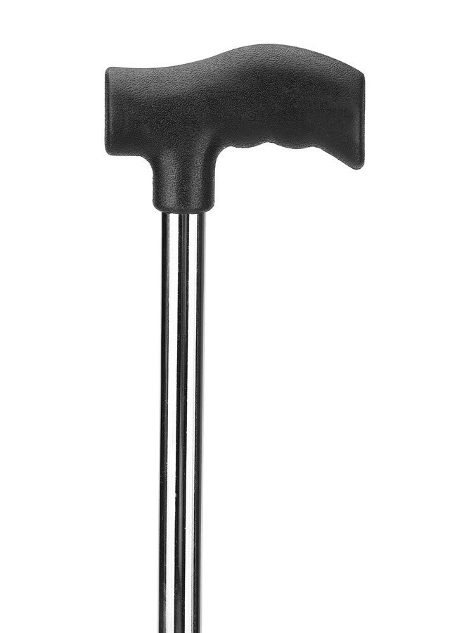 Dr. TORSO Stainless-Steel Premium Walking Stick with Adjustible Height, Steel Body for Men/Women, Patients, Old People (Silver) - Image 2