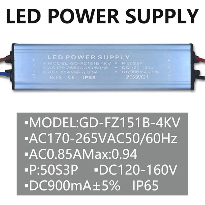 150W 900mA LED Driver Power Supply Constant Current Voltage Control 180V 240V Input - Image 3