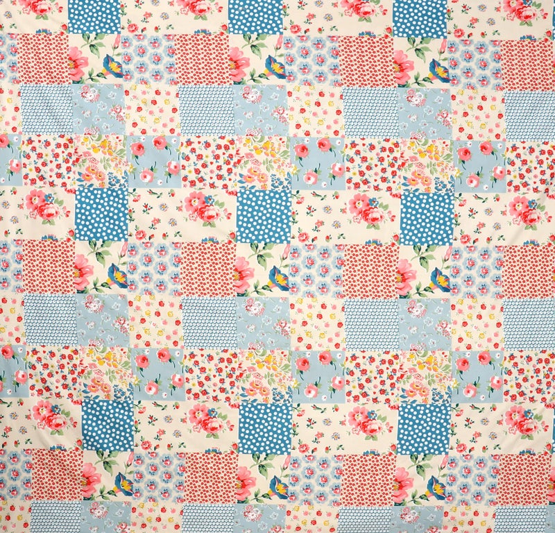 DECOREZA 320 TC Cotton Feel Elastic Fitted King Size Bedsheet 72x78 +10 Inch with 2 Pillow Covers | Glace Cotton | Wrinkle-Free | Bedsheet for Double Bed - (Patchwork Pastel, King Size 72" x 78") - Image 3