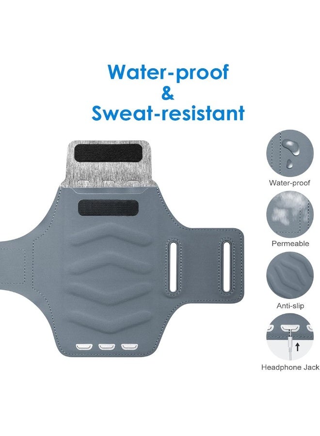 Phone Armband Holder With Key Holder And Card Slot For Phone Upto 6.2 Inch IPhone 16e/16/15 Pro/15/14 Pro/14/13 Pro/13 Galaxy S23/S22 Pixel 8a Water Resistant Adjustabl - Image 3