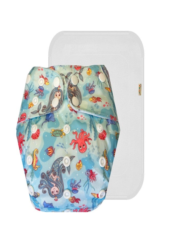Dumbledo Premium Cloth Diaper with Cotton Insert (Pack of 1) | Snug Fit | Breathable | Quick Dry | Worry-Free Diapering | 3 Months - 3 Years | Unisex Baby - Image 1