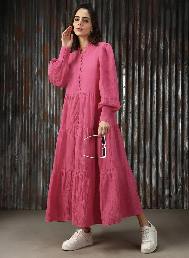 هاي ستار فستان قطني متعدد الطبقات