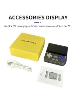 Powkiddy POWKIDDY V10 Handheld Retro Game Console, 17+ Emulators for ARCADE, PS1, GB, Supports Game Downloads, 5500+ Games Preloaded, Compatible with 64-bit 3D Simulators. Perfect for Retro Gamers(Transparent Black, 128G)  - Image 5
