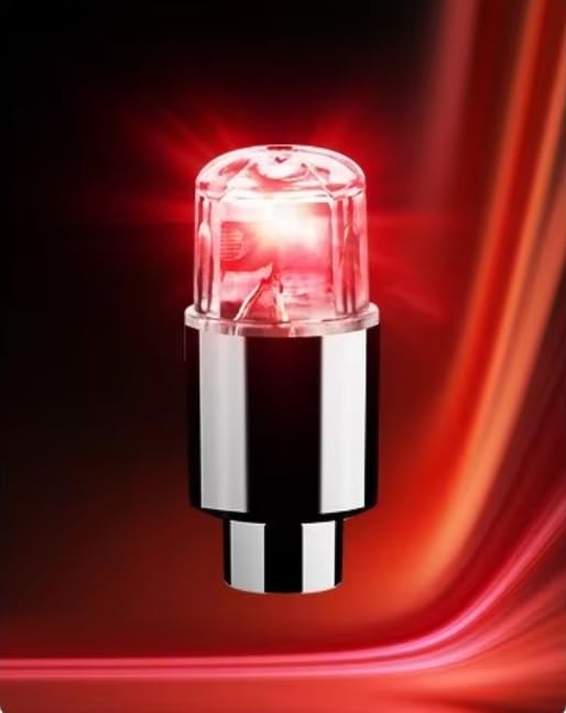 KANZIKA LED Tyre Valve Cap Lights, Multi-Colour Wheel Rim Lights for Cars, 1-Pack (Contains 2 pcs) (Multi) - Image 1