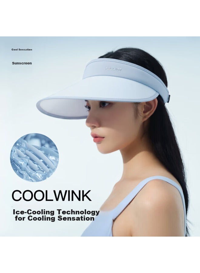 Pelliot Outdoor Sun Protection Hat For Women, Summer Uv-resistant Wide Brim Visor Hat, Sunshade Cycling Cap 16123406 Moonlight Blue - Image 1