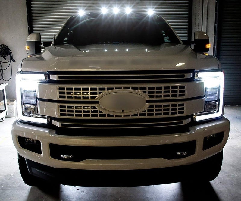 G13 12V Car Roof-top Emergency Clearance Warning Strobe,Roof Running Light with Amber Yellow LED Lights for Hummer, Thar, Gypsy, Bolero & Jeep Rubicon (White, 18 LED) - Image 4