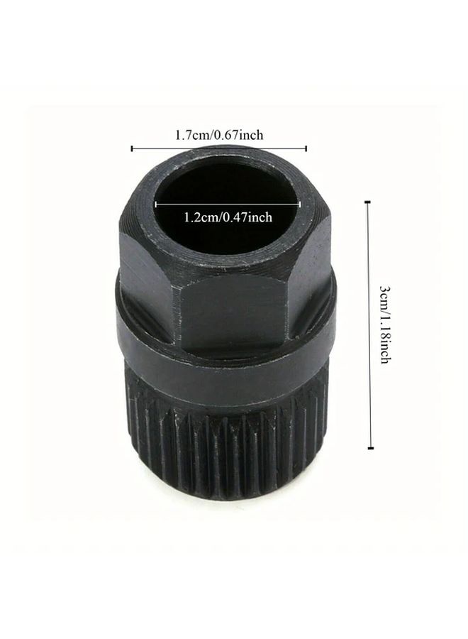 Black Alternator Clutch Pulley Removal Tool 33 Spline for Audi Ford Volkswagen - Image 4