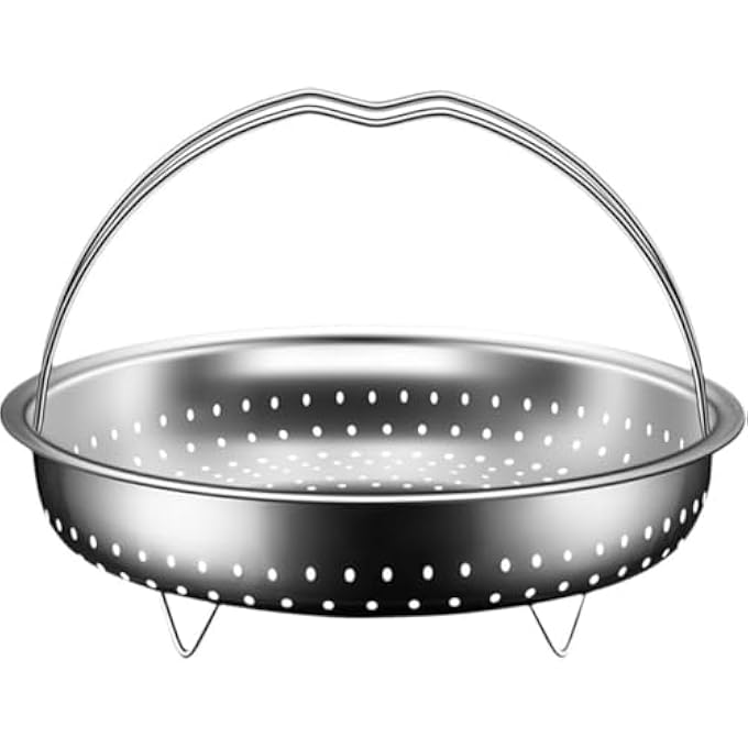 إكسفور سلة بخار من الفولاذ المقاوم للصدأ للطهي بالبخار، وعاء طهي الأرز، رف طهي بالبخار متين محمول للخضراوات، سلة طهي قابلة للطي متعددة الاستخدامات من أجل طهي صحي بالبخار - Image 2